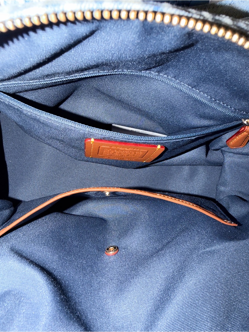 Coach Large denim Rowan - Picture 4 of 6